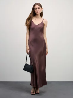 Платье комбинация макси вечернее на бретелях ZARINA 232855121 купить за 1 965 ₽ в интернет-магазине Wildberries