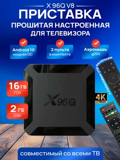 Настроенная приставка смарт X96Q 2/16 Gb + G20S X96Q 232875313 купить за 2 745 ₽ в интернет-магазине Wildberries