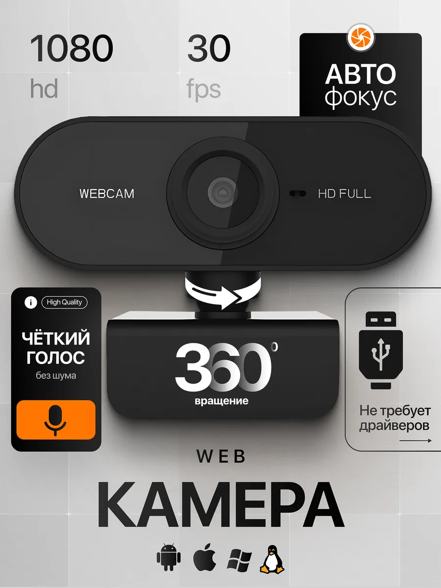 Веб камера со встроенным...