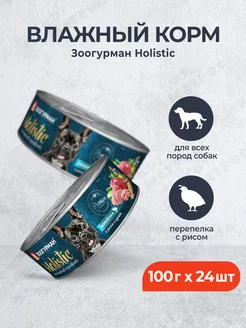 Holistic влажный корм для собак - 100 г x 24 шт