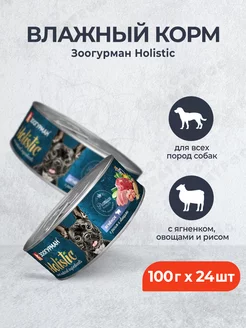 Holistic влажный корм для собак - 100 г x 24 шт