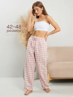 Домашние брюки из хлопка Ellecolor 232923230 купить за 1 620 ₽ в интернет‑магазине Wildberries