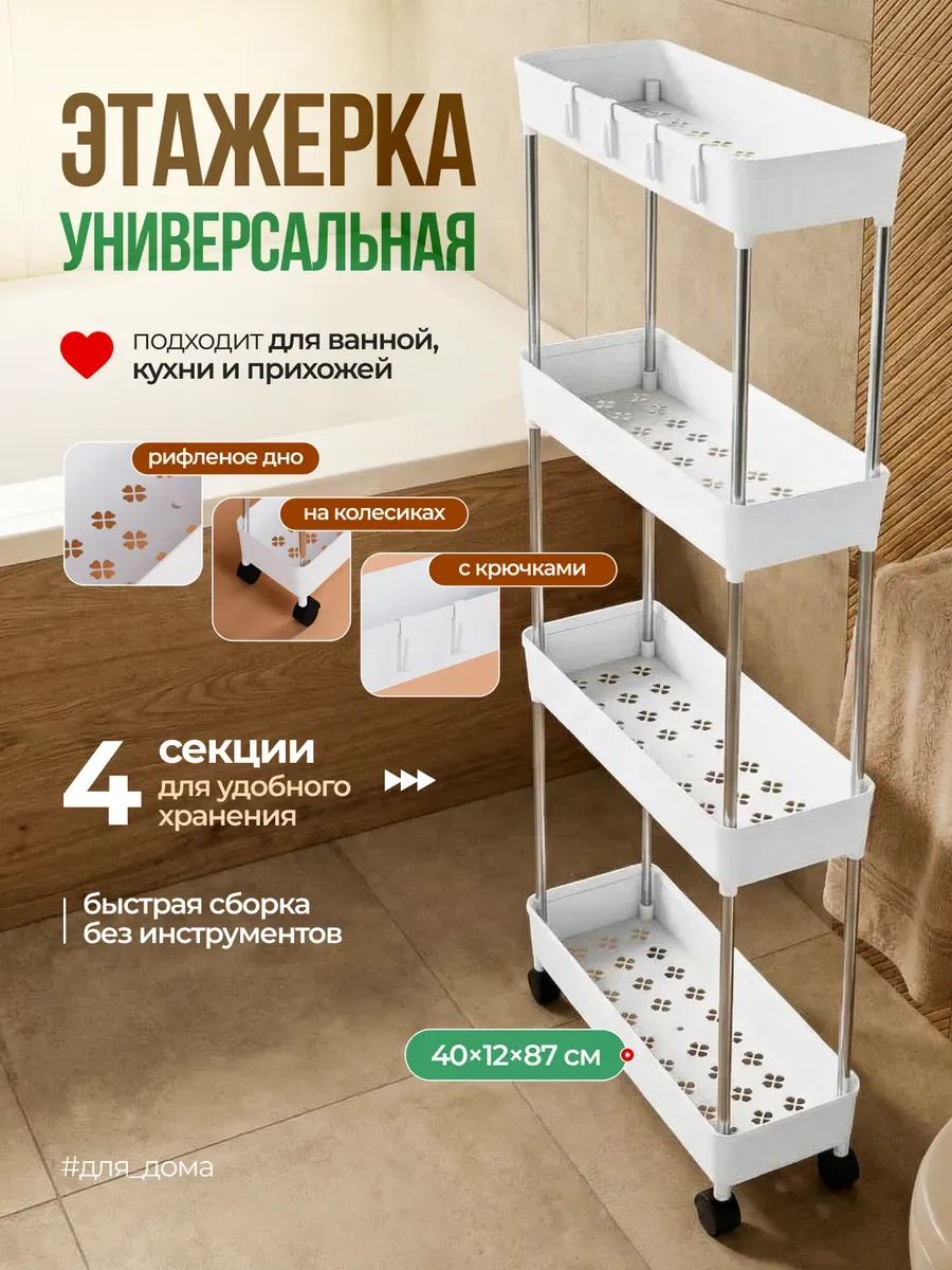 Этажерка полка для ванной