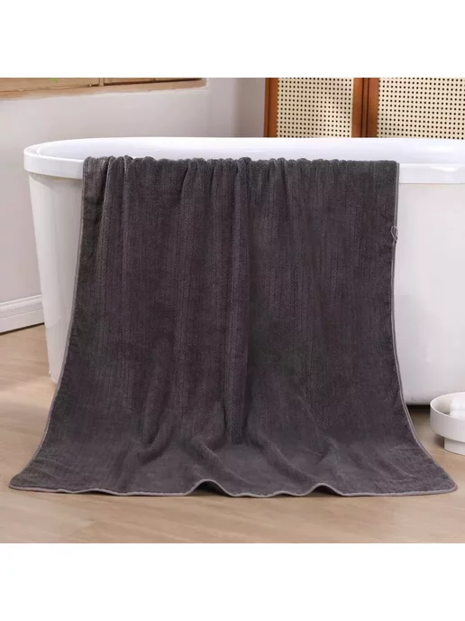 ADOL-TEX Полотенце банное из микрофибры большое 170х90 с петелькой, 170x90, фото 2