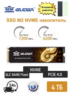 SSD M2 1tb NVME накопитель PCI-E 4.0 GUDGA 232968583 купить за 19 443 ₽ в интернет-магазине Wildberries