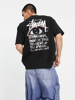 Футболка с принтом STUSSY