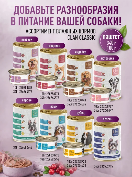Сухой корм CLAN Classic Гипоалл… для собак, крупные, средние, 11 кг, фото 8