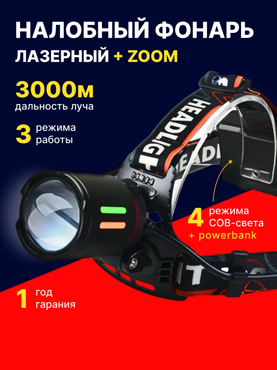 Фонарь налобный...