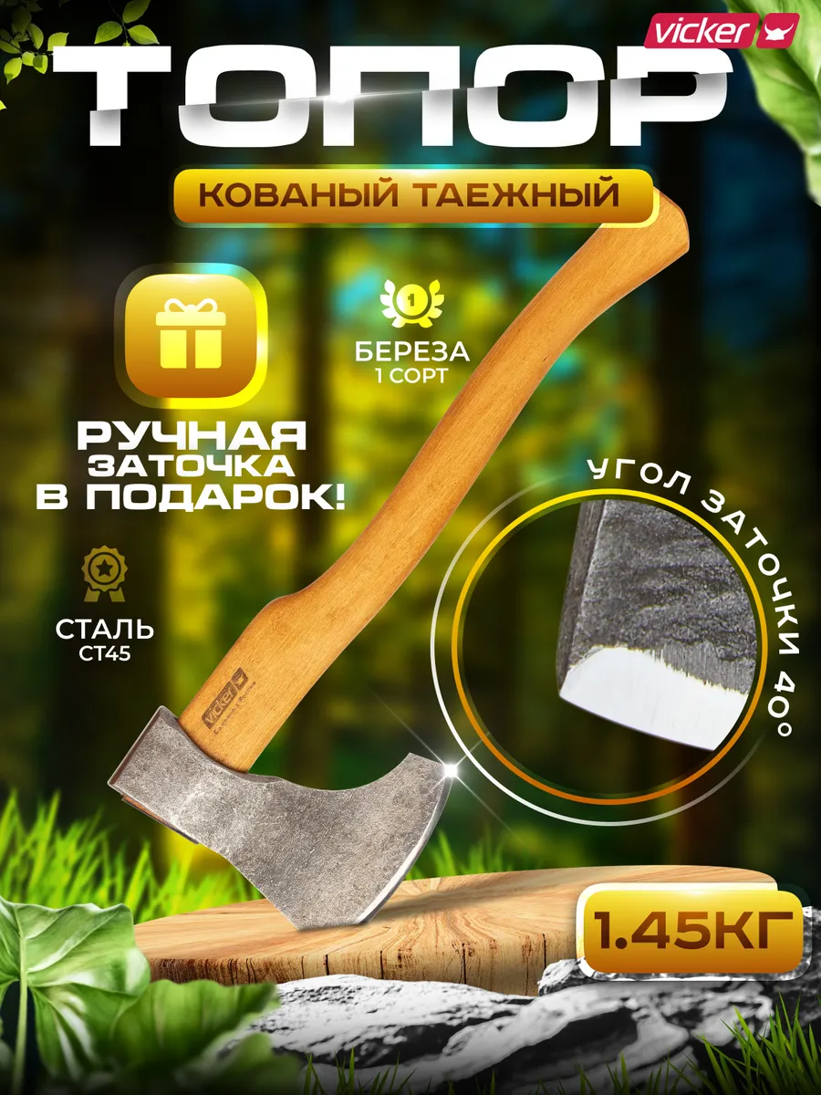 Топор кованый для дров...