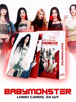 K-pop Lomo Cards girl group BabyMonster 1st Mini Album 55 шт