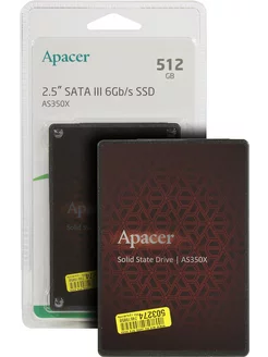 Накопитель SSD AS350X 512GB AP512GAS350XR-1 Apacer 233085844 купить за 4 322 ₽ в интернет-магазине Wildberries