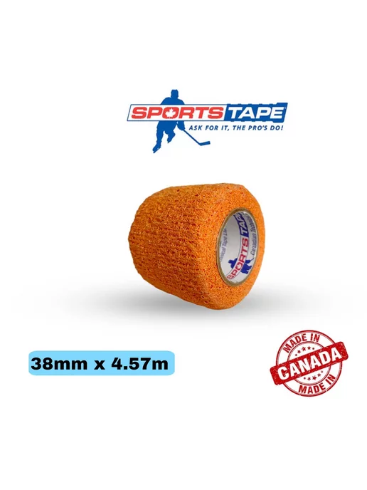 sports tape Грип-лента на рукоятку клюшки розовая, оранжевый, фото 2