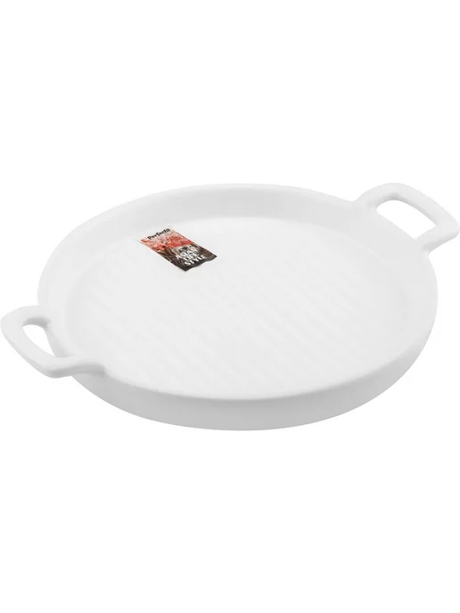 PERFECTO LINEA Блюдо керамическое круглое Asian 23,5х18,5х2,5 см белый, 23.5x18.5x2.5 см, фото 2