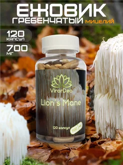 Ежовик Гребенчатый (lions Mane), 120 капсул по 700мг VirorDea 233195103 купить за 687 ₽ в интернет-магазине Wildberries