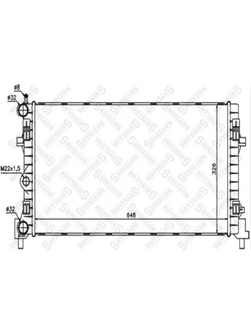 STELLOX Радиатор охлаждения к Volkswagen Polo Sedan