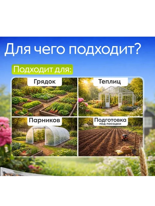 Склад Полезных Продуктов Смесь сидератов для клубники и земляники 500 гр. семена, 500 г, фото 5