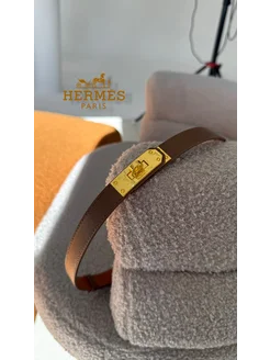 Ремень Hermes Kelly серый женский Podarki_booomb 233360947 купить за 631 ₽ в интернет-магазине Wildberries