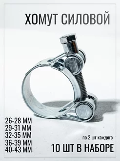 Хомут металлический силовой 10шт 26-43 мм FischerFast 233369527 купить за 674 ₽ в интернет-магазине Wildberries