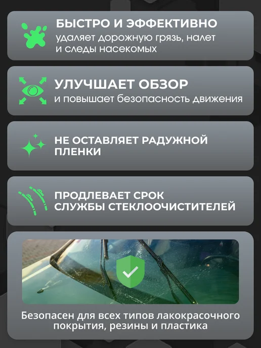 Автотовары-Даром 77 Жидкость стеклоомывателя летняя концентрат Зеленый чай 250мл, 250 мл, фото 2