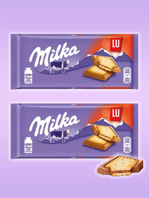 Milka Шоколад Милка Lu 87 г * 2 шт