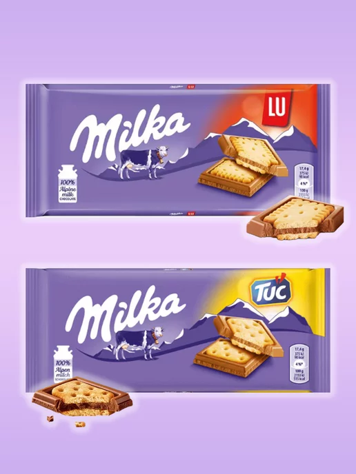 Milka Шоколад Милка Lu и Tuc по 87 г