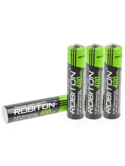 4шт мизинчиковые аккумуляторы AAA 400 mAh NI-MH Robiton 233460373 купить за 224 ₽ в интернет-магазине Wildberries