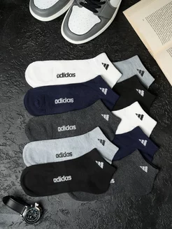 короткие спортивные белые носки Адидас 10 пар adidas 233464565 купить за 335 ₽ в интернет-магазине Wildberries