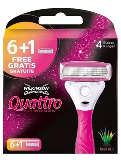 Quattro for Women Кассеты для бритвы Quattro 7 шт