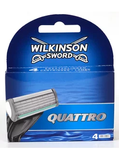 Quattro Сменные кассеты для бритвы Quattro, 4 шт Wilkinson Sword 233477103 купить за 569 ₽ в интернет-магазине Wildberries