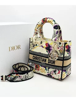 Сумка Dior Lady D-Lite Многоцветная вышивка Сумки Люкс 233624330 купить за 17 095 ₽ в интернет-магазине Wildberries