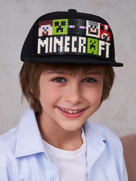 KSWOO URBAN Кепка лего minecraft детская с прямым козырьком