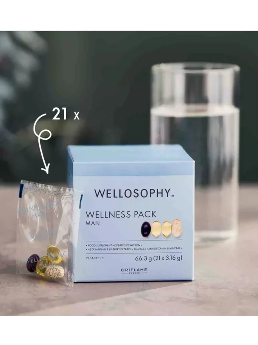 Орифлейм С Wellosophy Wellness Pack Man. Витамины, Минералы