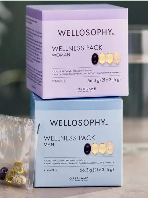 Орифлейм С Wellosophy Wellness Pack 2 в 1 Women, Man