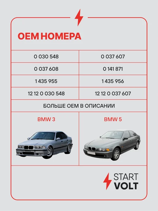 STARTVOLT Свеча зажигания для BMW 3 5 платина, вариант, фото 2
