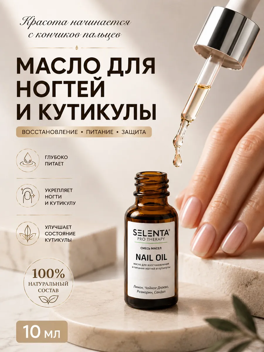 Масло для ногтей и кутикулы 10мл.