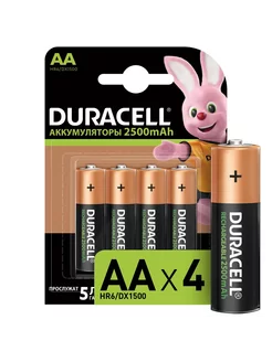 Батарейки пальчиковые АА 4 штуки Duracell 233883022 купить за 190 ₽ в интернет-магазине Wildberries