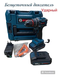 Дрель -Шуруповерт аккумуляторный бесщеточный Bosch 233914973 купить за 3 772 ₽ в интернет-магазине Wildberries