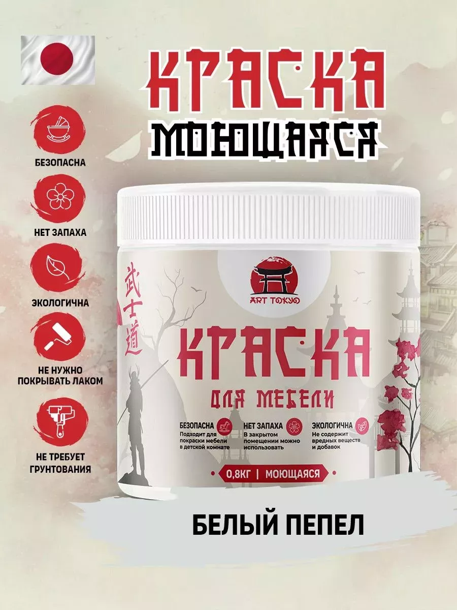 Краска для мебели без запаха, полуматовая