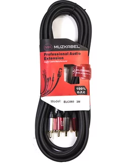 Аудио кабель ELC091 - 1м, 2RCA - 2RCA MUZKABEL 233936050 купить за 614 ₽ в интернет-магазине Wildberries