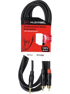 Аудио кабель SYC053 - 3м, MINI JACK (3.5) - 2RCA MUZKABEL 233936180 купить за 1 086 ₽ в интернет-магазине Wildberries