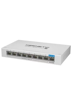 Коммутатор 9PORT POE+ KN-4710, белый