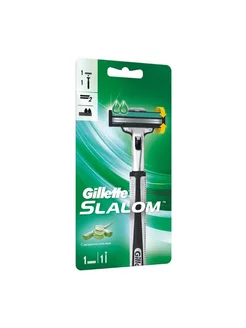 Gillette Станок SLALOM Plus Push с 1 касcетой Gillette 233967859 купить за 592 ₽ в интернет-магазине Wildberries