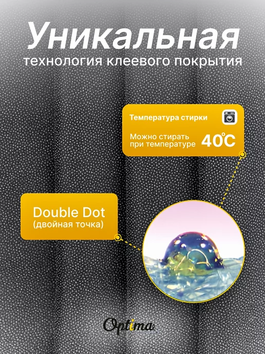 Optima - Внутренний мир вашей одежды Дублерин клеевой для ткани R75, черный, фото 2