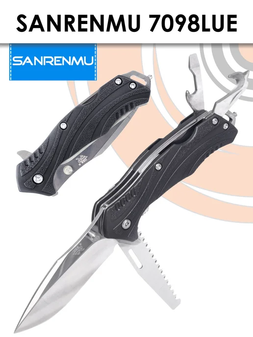 SanRenMu Складной нож 7098LUE-PH-T5, черный