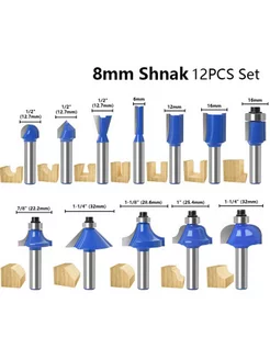 Набор фрез по дереву 12шт XCAN 234039801 купить за 951 ₽ в интернет-магазине Wildberries