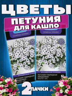 Семена цветов Петуния гибридная Пендолино Виолет Айс АГРОХОЛДИНГ ПОИСК 234046983 купить за 271 ₽ в интернет-магазине Wildberries