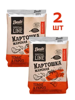 Картошка жареная с томатом и укропом 120г х 2шт BRUTO 234059419 купить за 363 ₽ в интернет-магазине Wildberries