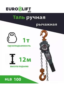 Таль рычажная HLB 1т 12м EURO-LIFT 234082509 купить за 6 763 ₽ в интернет-магазине Wildberries