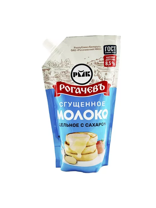 Рогачевъ Молоко сгущенное с сахаром 8,5%, дойпак, ГОСТ, 650 г, 650 г, фото 2