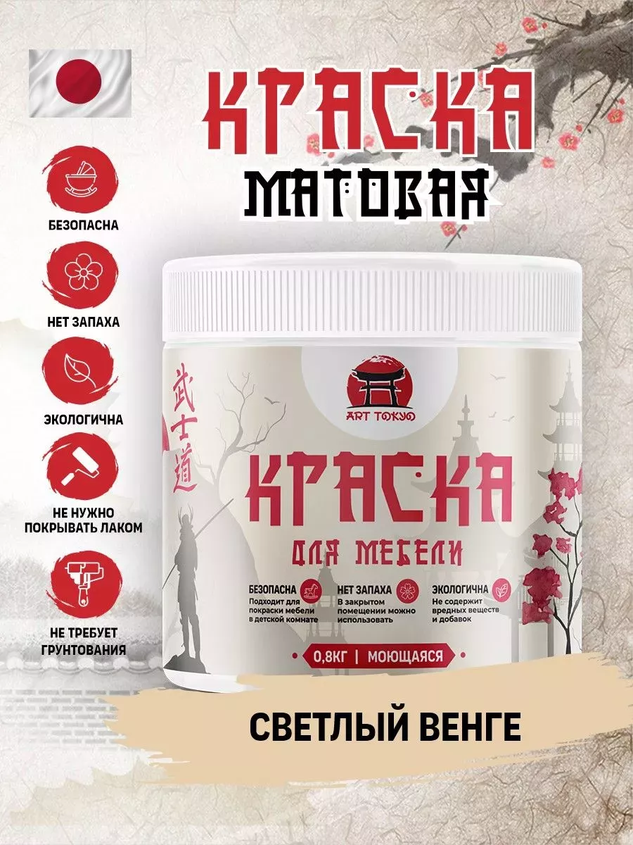 Краска для мебели матовая без запаха